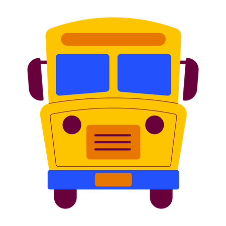 Autobús escolar  Ilustración