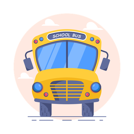 Bus scolaire  Illustration