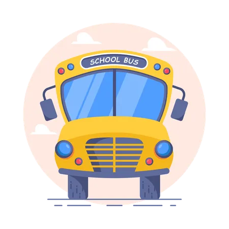 Bus scolaire  Illustration