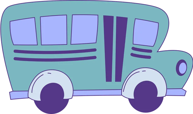 Bus scolaire  Illustration
