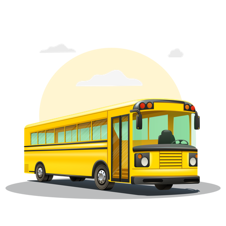 Bus scolaire  Illustration