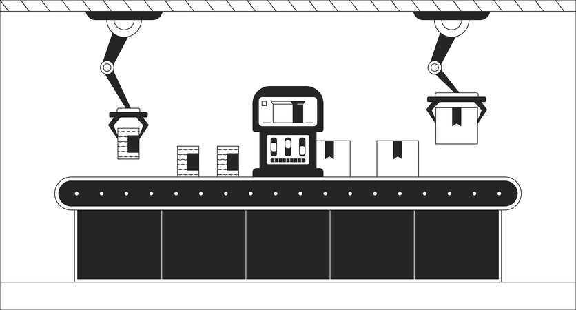 Automação robótica  Illustration