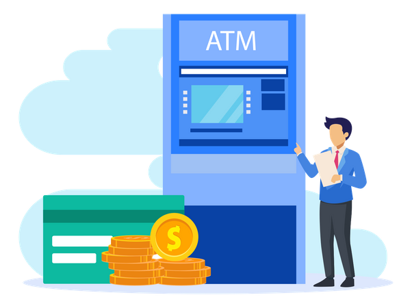Automated Banking  イラスト