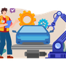 illustration for car production