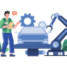 car production illustration free download