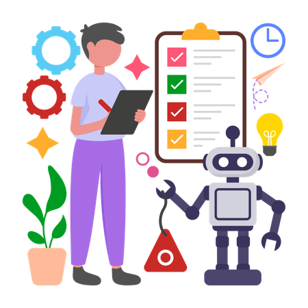 Automated Data Entry  Illustration