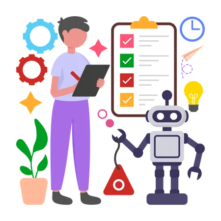 Automated Data Entry  Illustration