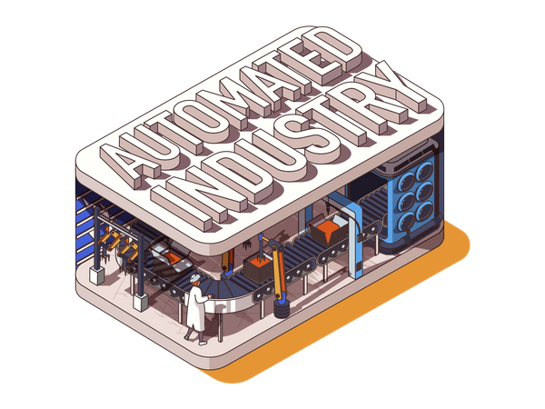 Automated Industry  Illustration