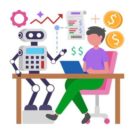 Automated Invoice Processing  Illustration