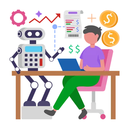 Automated Invoice Processing  Illustration
