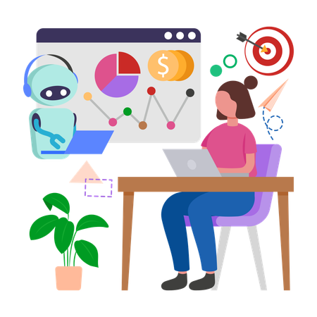 Automated Market Research  Illustration