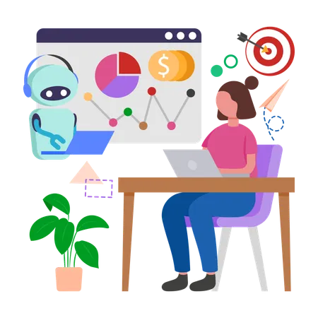 Automated Market Research  Illustration