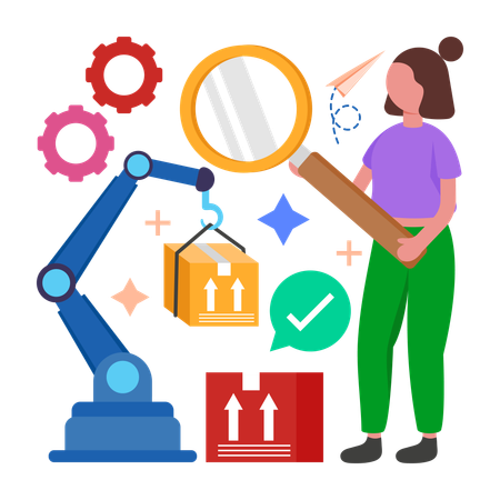 Automated Product Testing  Illustration