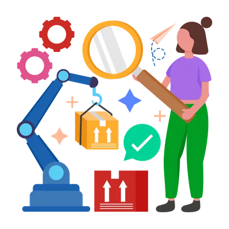 Automated Product Testing  Illustration