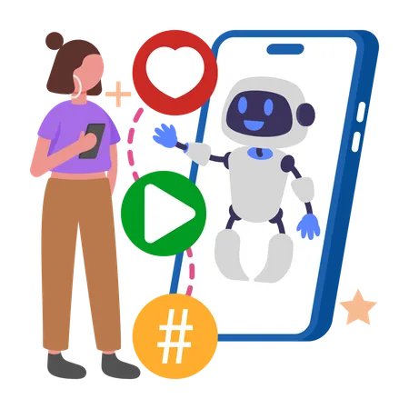 Automated Social Media  Illustration