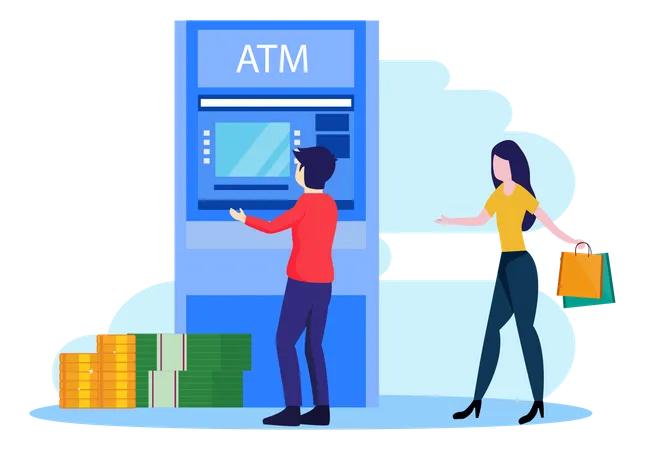 Automated Teller Machine  Illustration