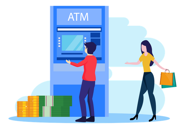 Automated Teller Machine  イラスト