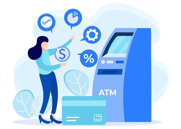 Automated Teller Machine  イラスト