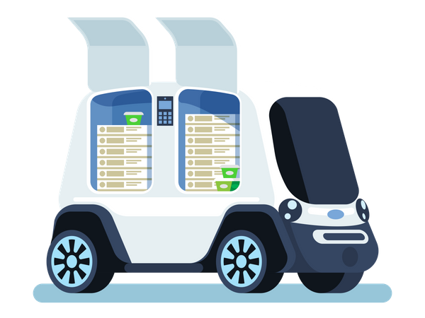 Automatic Car  Illustration