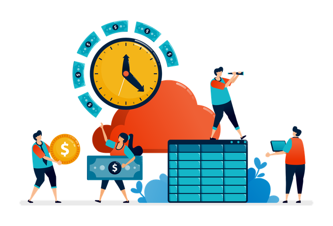 Automatic Payroll System  Illustration