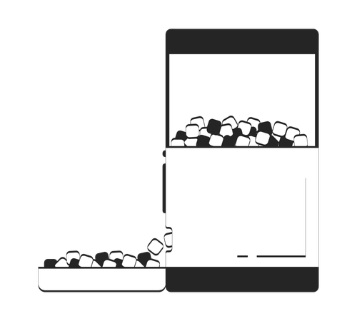 Automatic pet feeder  Illustration