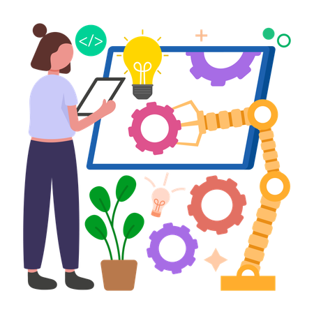 Automation Business Process  Illustration