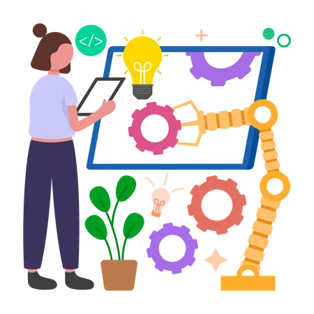 Automation Business Process  Illustration