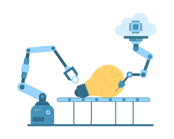 Automation of production  Illustration