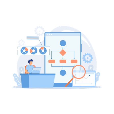 Automation process  Illustration