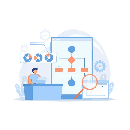 Automation process  Illustration