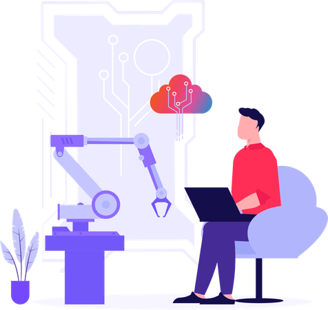 Automation Research In Robotics  Illustration
