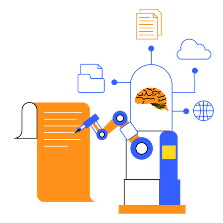 Automatische Zusammenfassung  Illustration