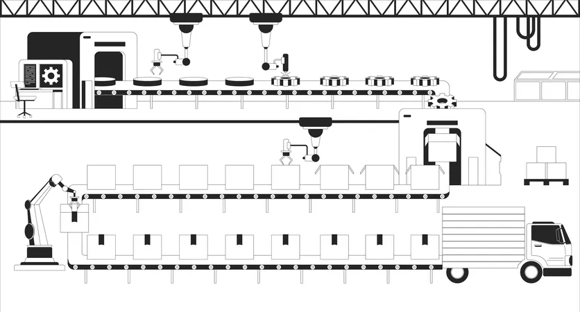 Automatisierte Robotersysteme  Illustration