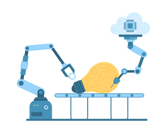 Automatización de la producción  Illustration