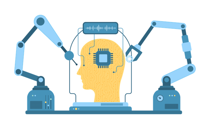 Automatización en la industria  Illustration