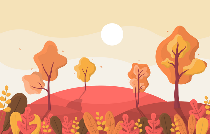 Automne saison d'automne  Illustration