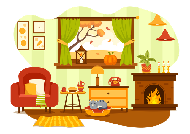 Décoration d'automne  Illustration