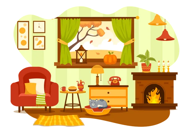 Décoration d'automne  Illustration