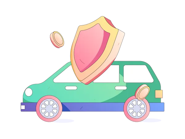 Automobile insurance payment  Illustration