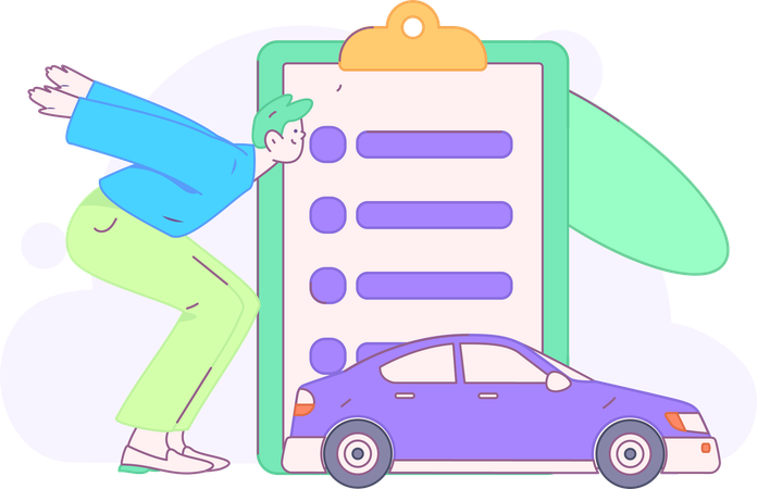 Automobile Insurance Plan  Illustration