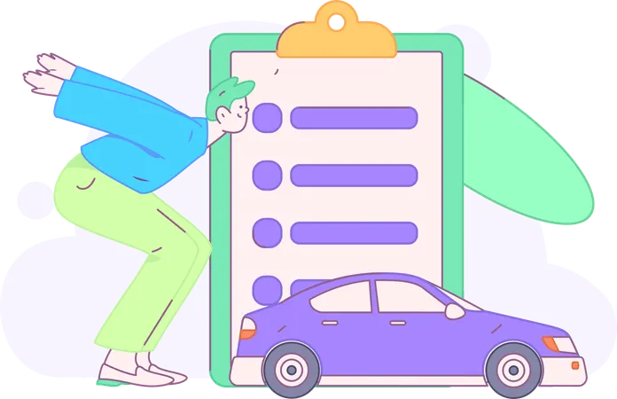 Automobile Insurance Plan  Illustration