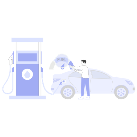 Automotive Fueling  Illustration