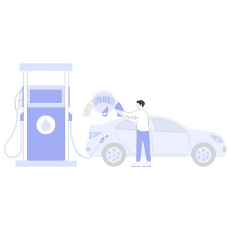 Automotive Fueling  Illustration