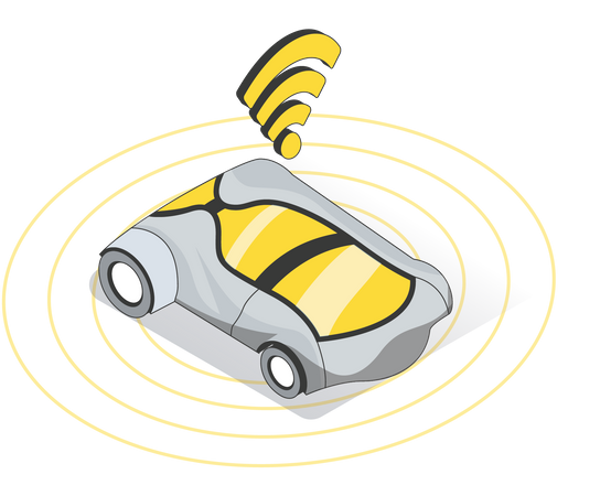 Autonomous Vehicle Illustration