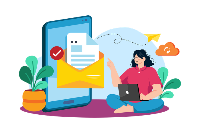 Autoresponders automate email replies for efficient communication  Illustration