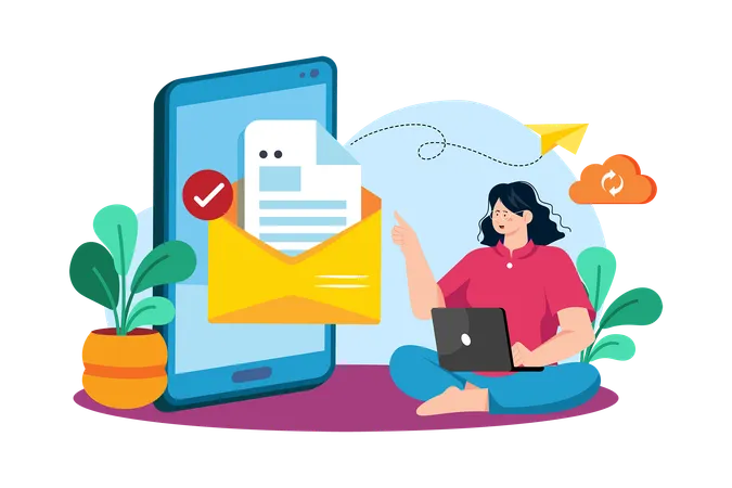 Autoresponders automate email replies for efficient communication  Illustration