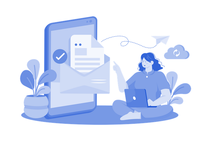 Autoresponders automate email replies  Illustration