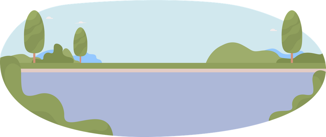 Autoroute interurbaine  Illustration