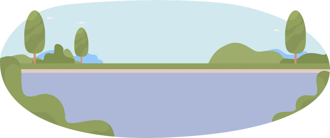 Autoroute interurbaine  Illustration