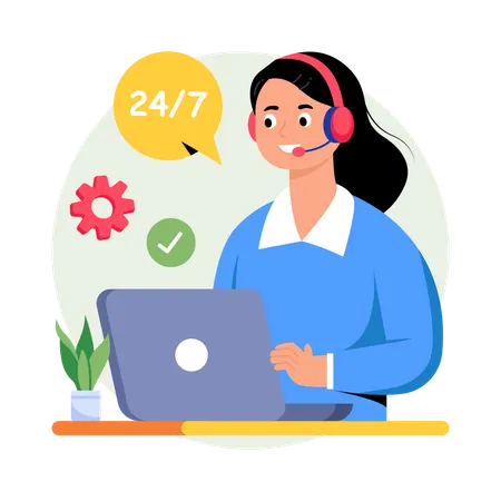 Autoservicio al cliente  Ilustración